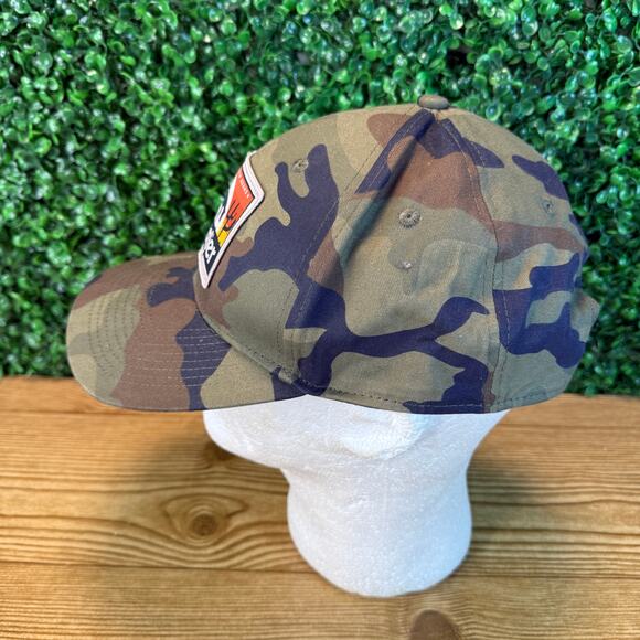 Wrangler Patch Logo Camo Hat Cap Snapback One Size OSFA - Picture 2 of 7